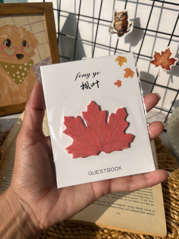 Leaf sticky notes - variant 03