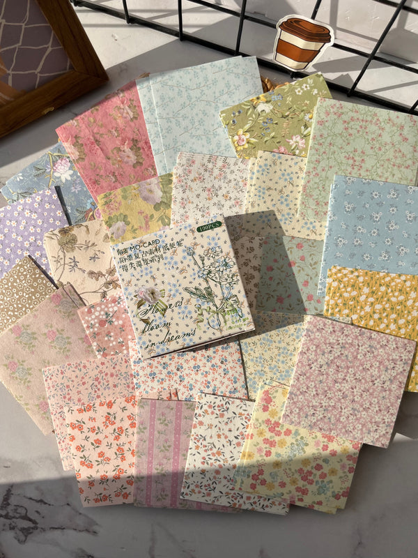 Vintage Floral Paperpack box (Pack of 100)