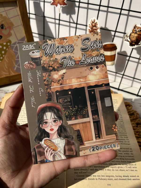 Retro vintage journal PET sticker book- variant 03