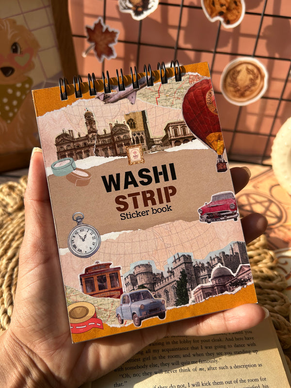 Washi strip sticker book