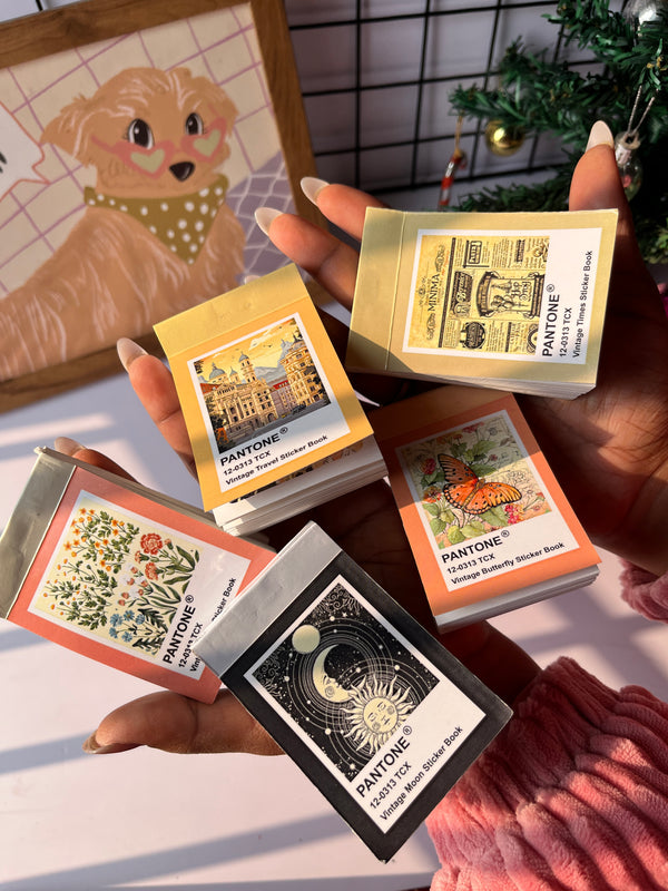 Combo of 5 - Vintage sticker books