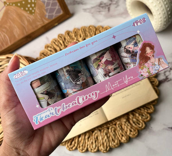 Pages of self love journal PET Tape - set of 4 - variant 02