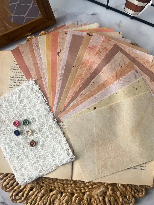 Vintage Lace Yarn Mesh Decoration Journaling pack of 20 pcs - variant 05