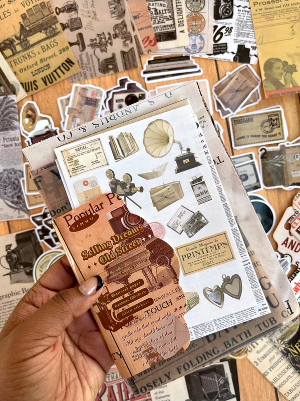 Vintage aesthetic journaling kit