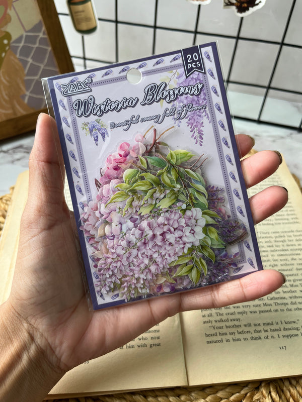 Floral Garden PET stickers - variant 04