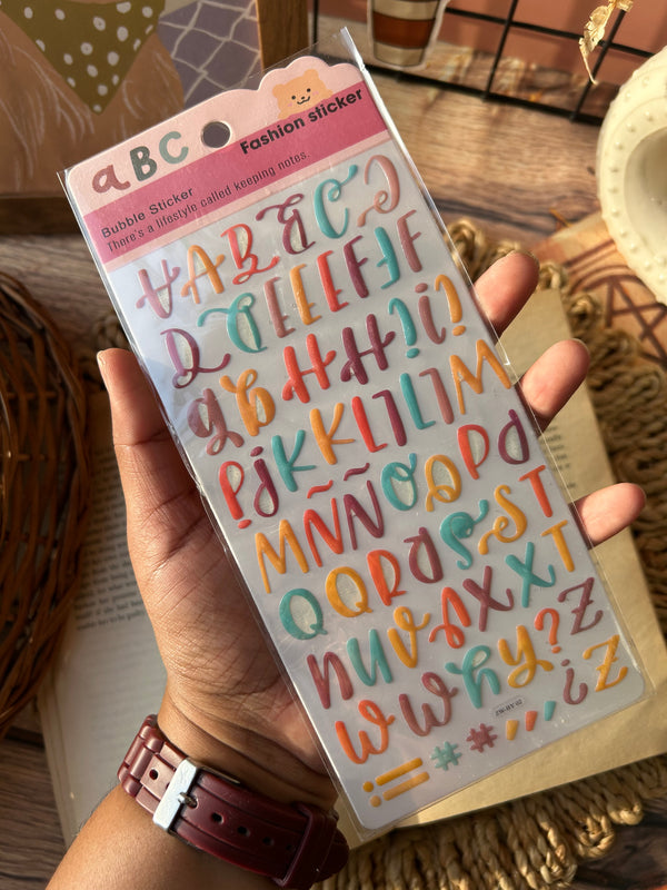 Alphabet stickers - variant 06