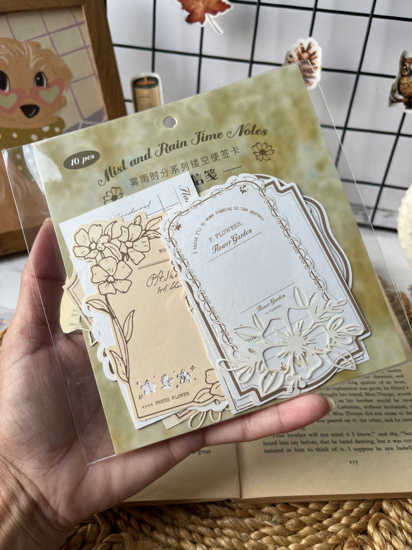 Lace paper frame memosheet pack - variant 02
