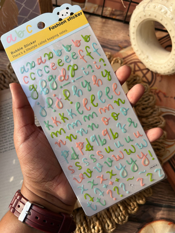 Alphabet stickers - variant 07