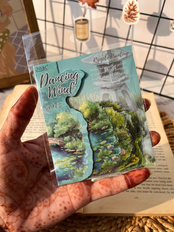 Botanical Garden Waters Collection PET stickers - variant 03