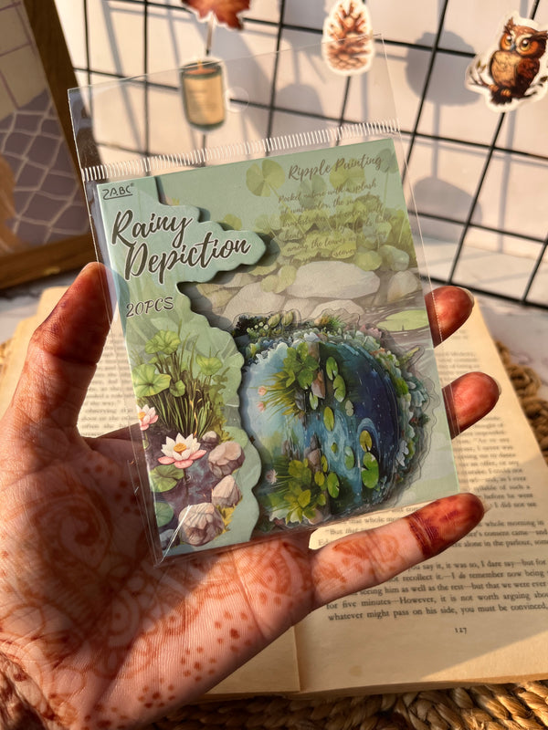 Botanical Garden Waters Collection PET stickers - variant 06