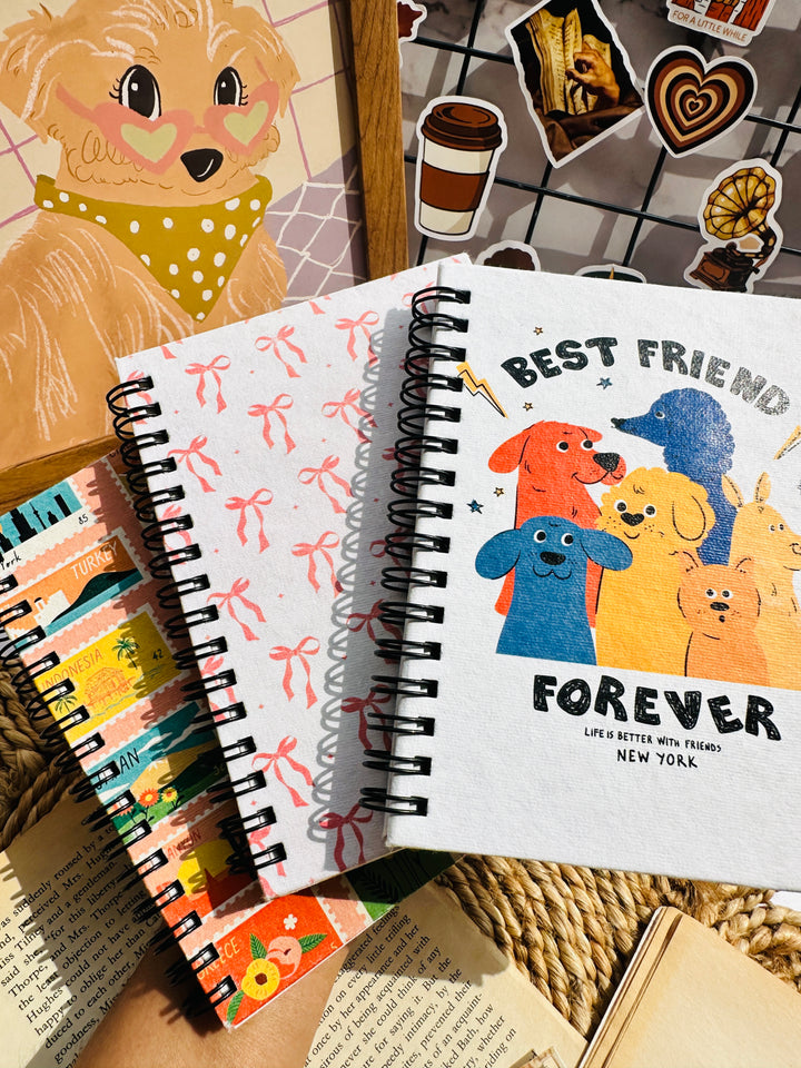Best friends handmade paper journal – eco-friendly, biodegradable notebook perfect for gifting, journaling, or personal memories – Shop ABC