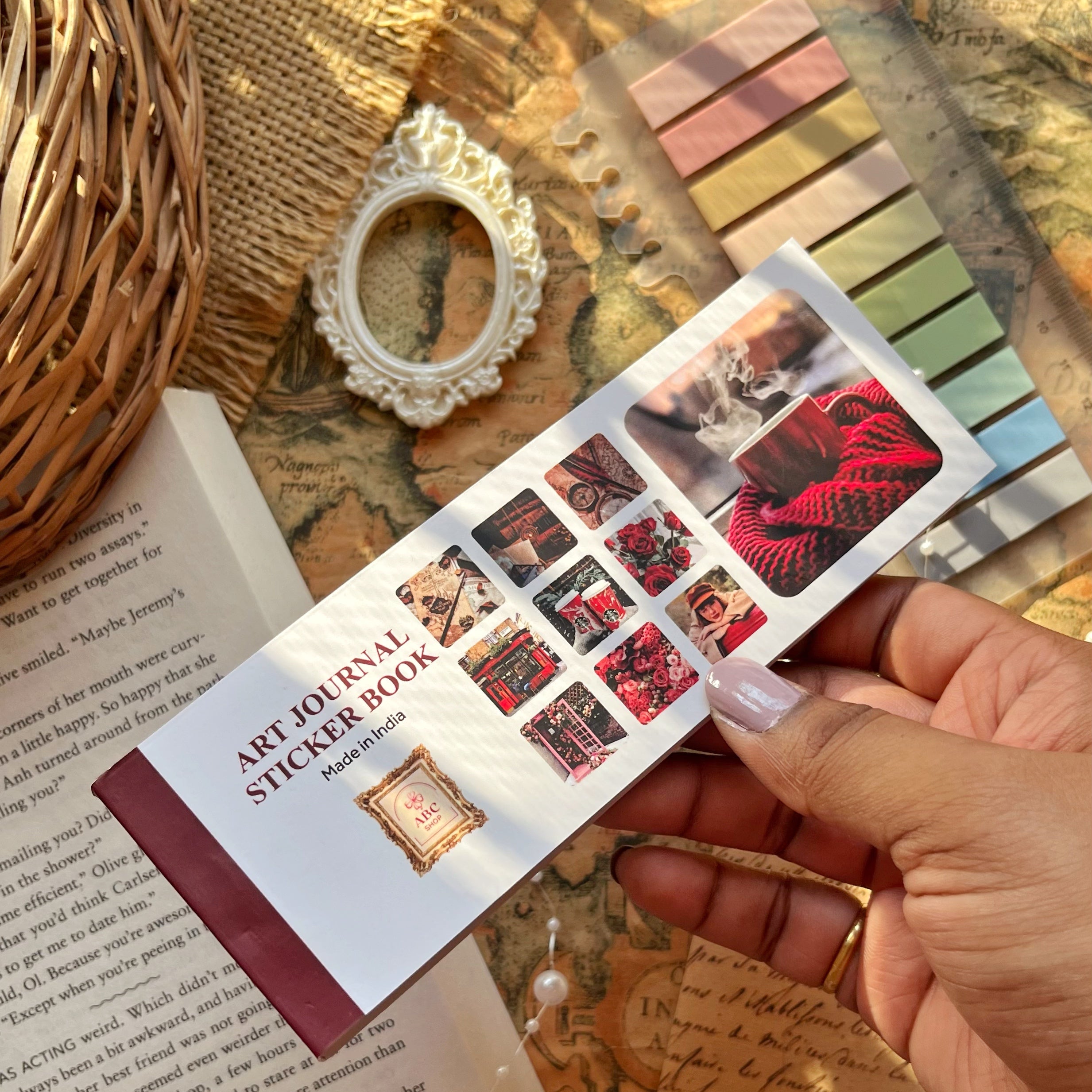 Art Journal Sticker Book - variant Red | Shop ABC | Journaling Supplies ...