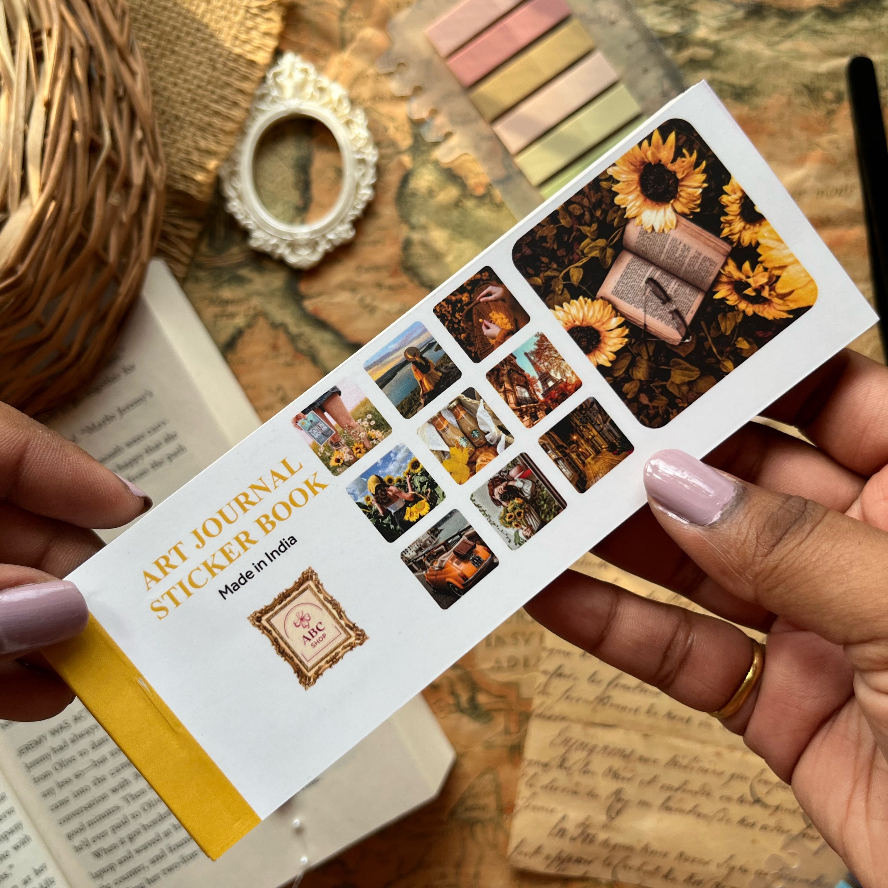 Art Journal Sticker Book - variant Yellow | Shop ABC | Journaling ...