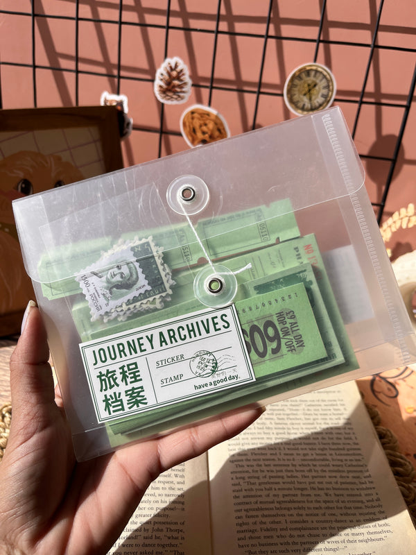 Journey Archives journaling kit - Green
