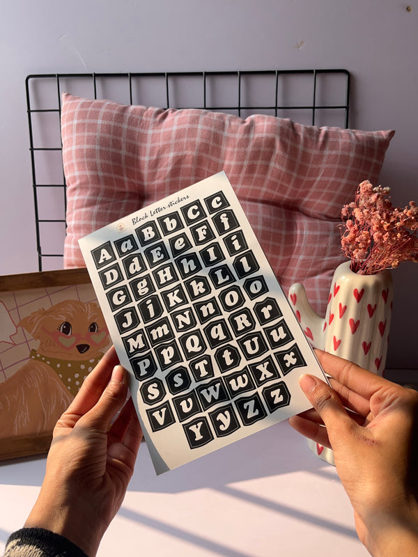 Block letter sticker - variant 01