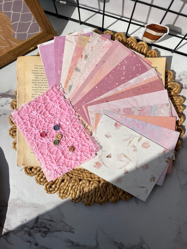 Vintage Lace Yarn Mesh Decoration Journaling pack of 20 pcs - variant 02