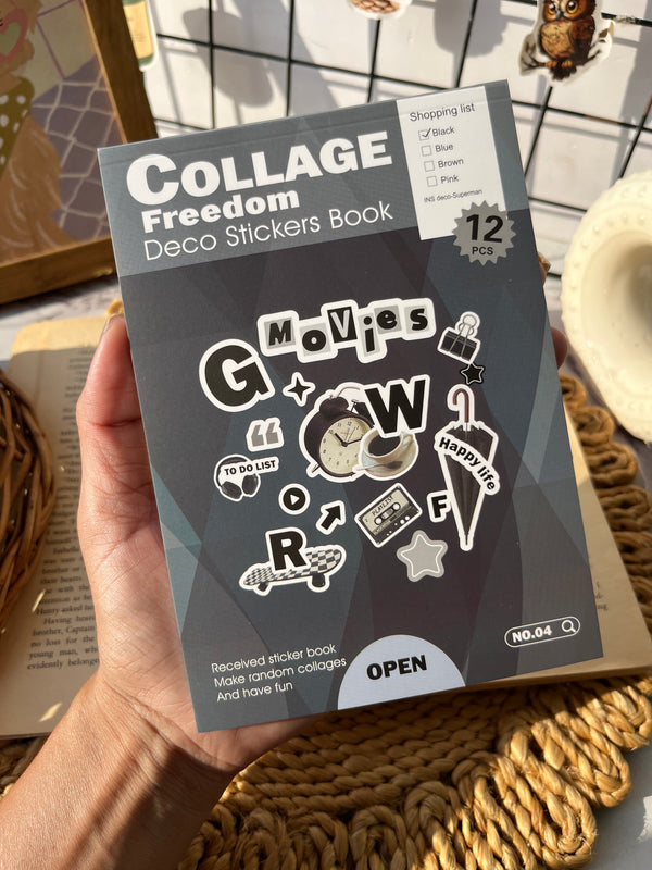 Journal Collage Deco Sticker Book - variant 02