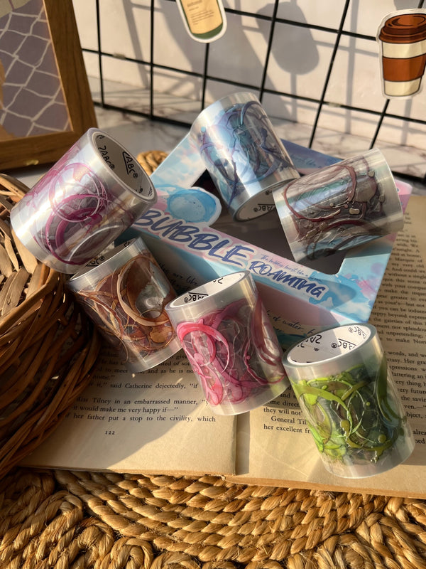 Color bubble stain impressions PET tape set