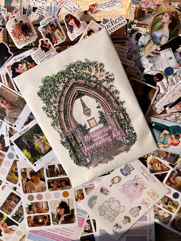 Bridgerton journaling kit with royal romance stickers and vintage theme – Shop ABC