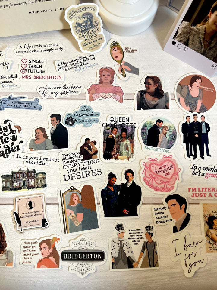 Bridgerton journaling kit with royal romance stickers and vintage theme – Shop ABC