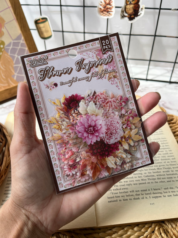 Floral Garden PET stickers - variant 01