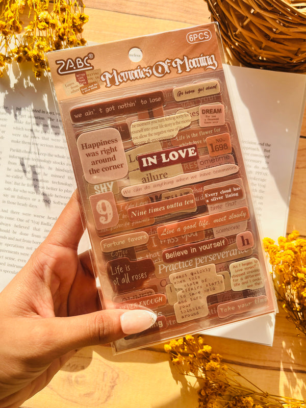 Journal Quote stickers  - Variant 03