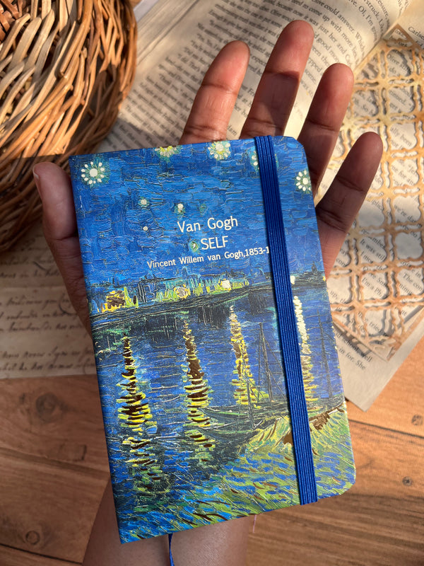 Van Gogh aesthetic ruled A6 Journal - variant 04