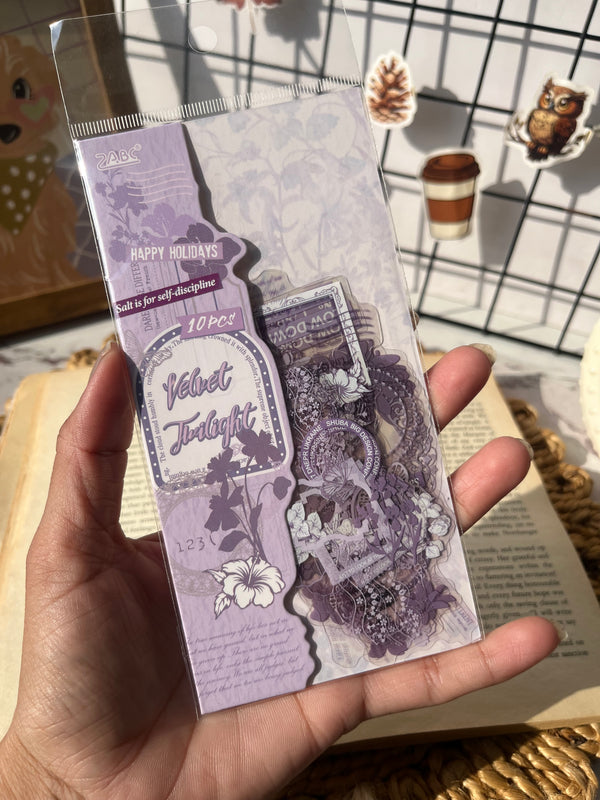 Journal frame cutout PET stickers - variant 03