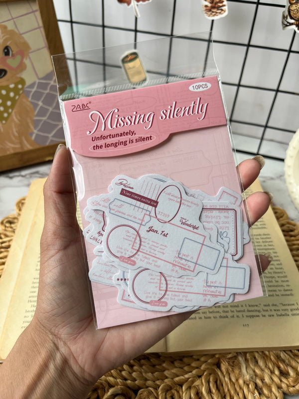 Journal Collage Frame Cutout Ephemera Set - variant 03