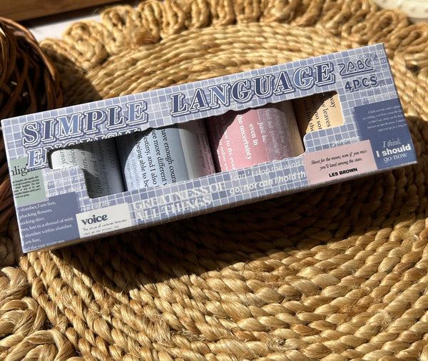 Daily dose of words quote tape set of 6 - variant 01