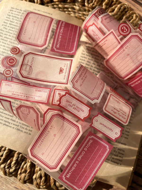 Retro memo washi tape - variant 04