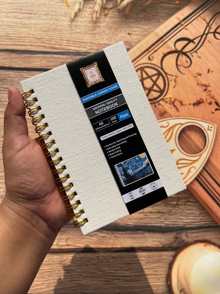 Canvas Journal A6 for sketching, painting, and journaling – a compact art book for creative expression and travel journaling – Shop ABC