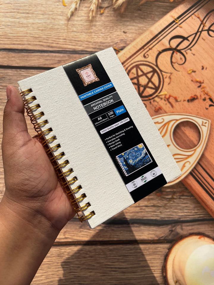 Canvas Journal A6 for sketching, painting, and journaling – a compact art book for creative expression and travel journaling – Shop ABC