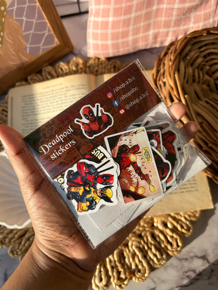Deadpool sticker pack with vinyl and logo designs – Shop ABC