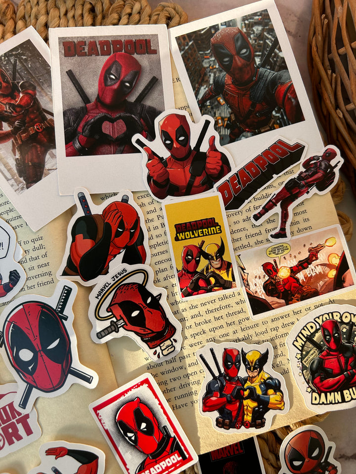 Deadpool sticker pack with vinyl and logo designs – Shop ABC