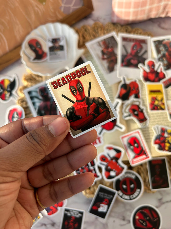 Deadpool sticker pack with vinyl and logo designs – Shop ABC