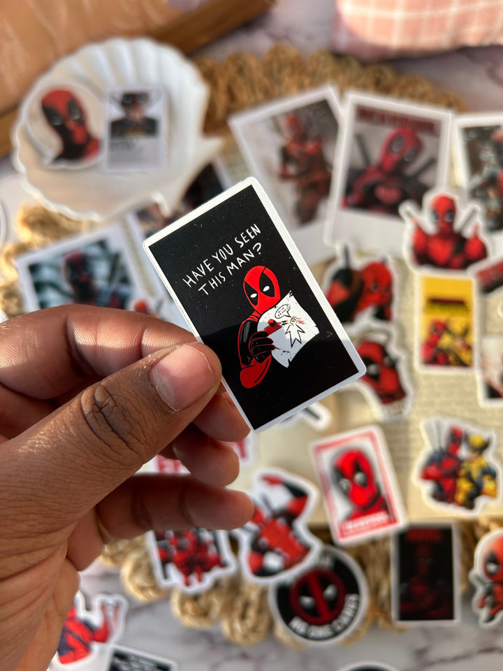 Deadpool sticker pack with vinyl and logo designs – Shop ABC
