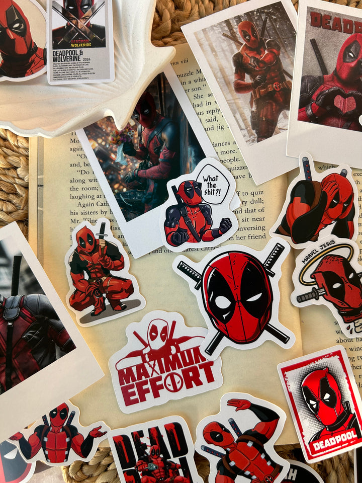 Deadpool sticker pack with vinyl and logo designs – Shop ABC