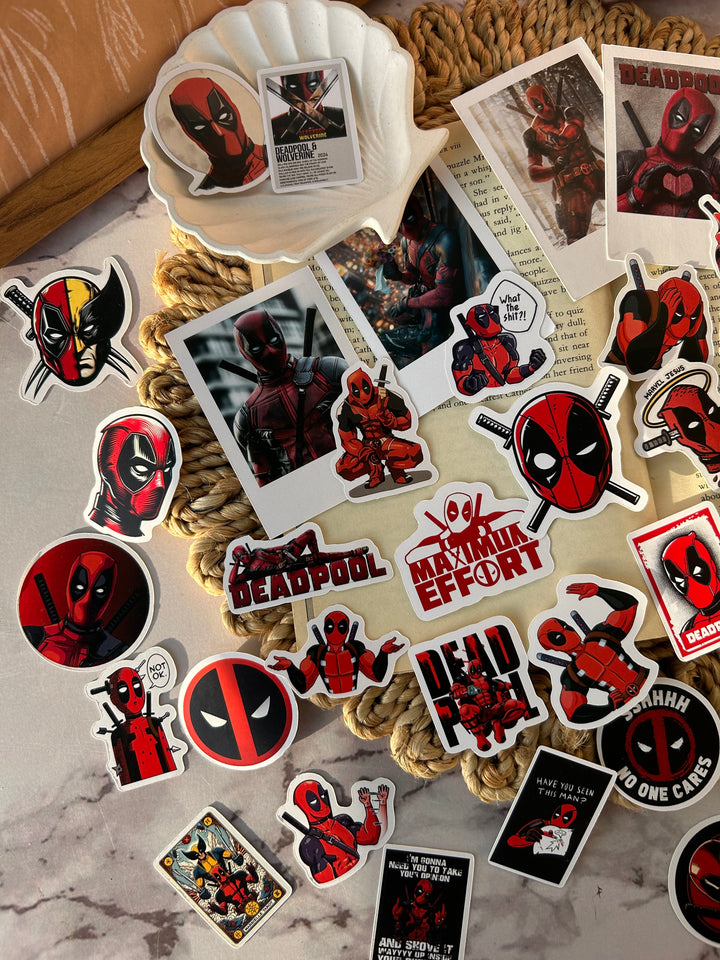 Deadpool sticker pack with vinyl and logo designs – Shop ABC