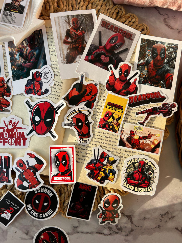 Deadpool sticker pack with vinyl and logo designs – Shop ABC