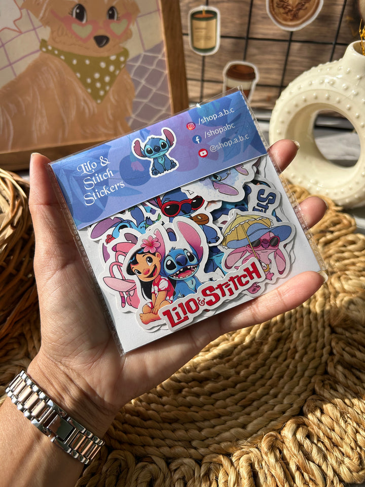 Lilo and Stitch sticker pack with cute cartoon designs – Shop ABC