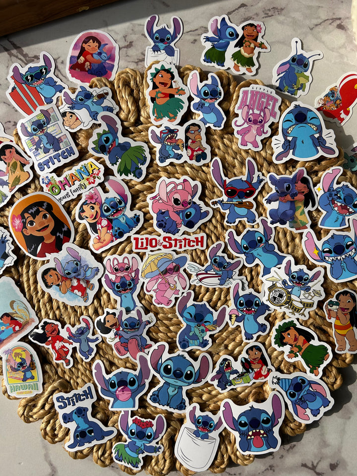 Lilo and Stitch sticker pack with cute cartoon designs – Shop ABC
