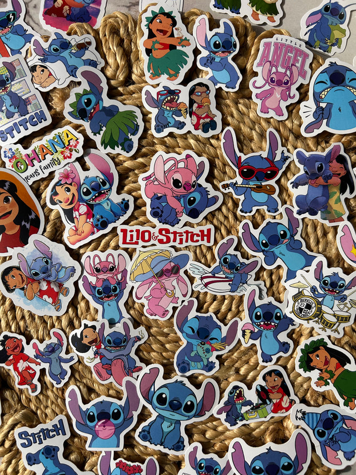 Lilo and Stitch sticker pack with cute cartoon designs – Shop ABC
