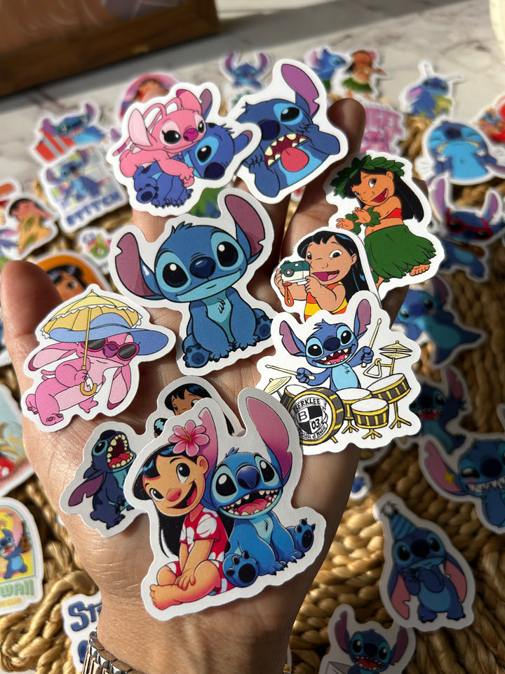 Lilo and Stitch sticker pack with cute cartoon designs – Shop ABC