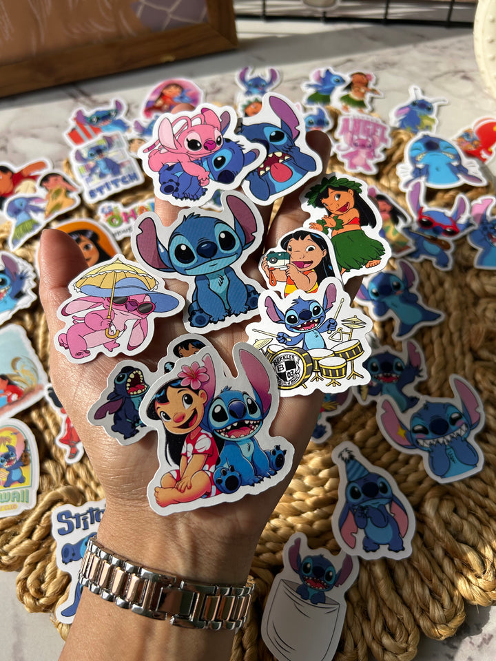 Lilo and Stitch sticker pack with cute cartoon designs – Shop ABC