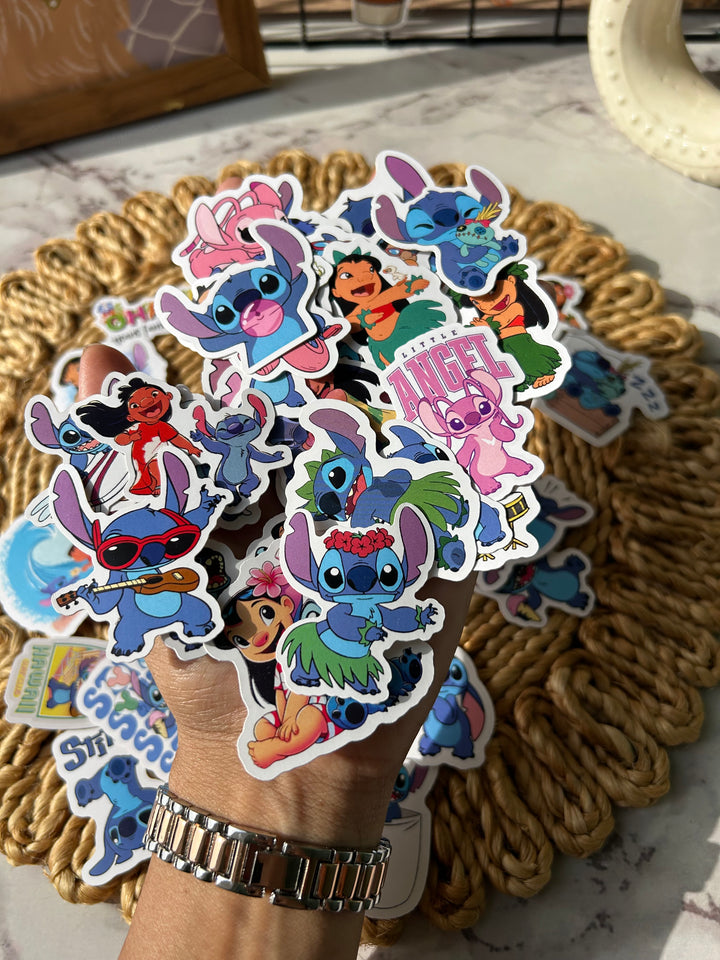 Lilo and Stitch sticker pack with cute cartoon designs – Shop ABC
