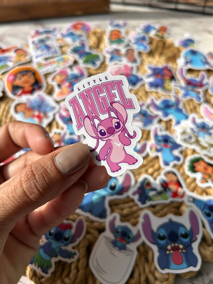 Lilo and Stitch sticker pack with cute cartoon designs – Shop ABC