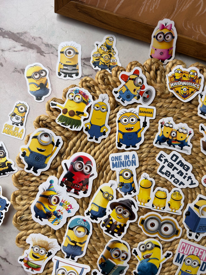 Minions sticker pack with cute cartoon designs – Shop ABC