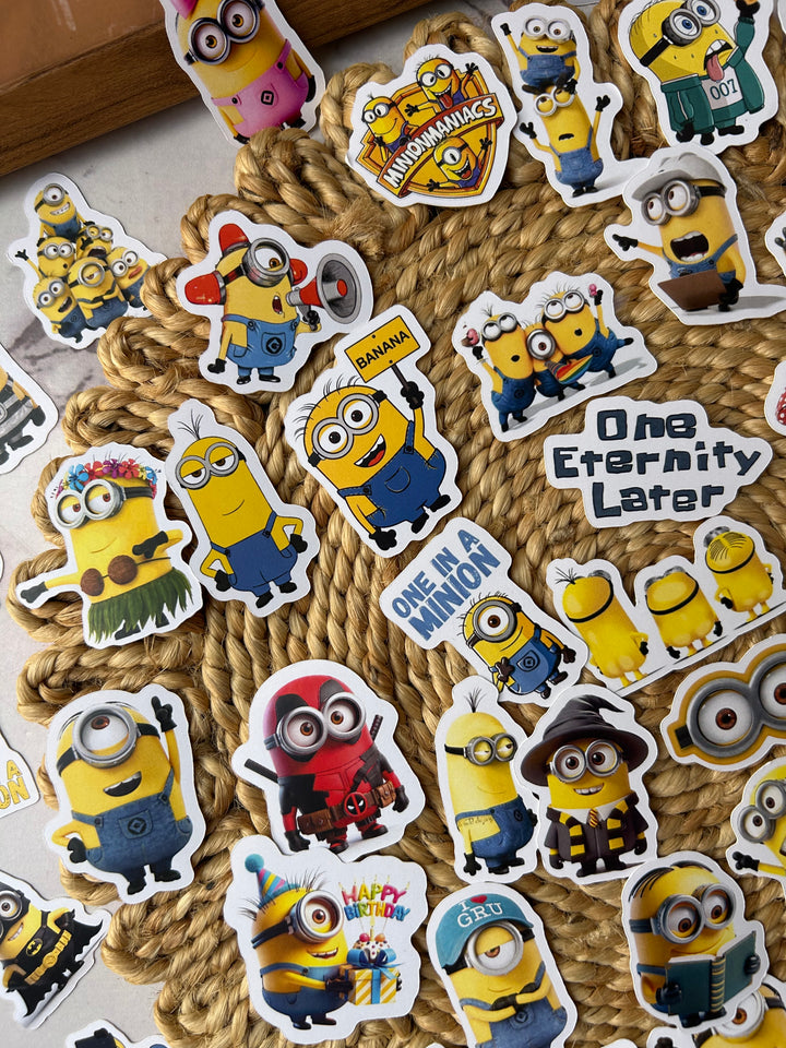 Minions sticker pack with cute cartoon designs – Shop ABC