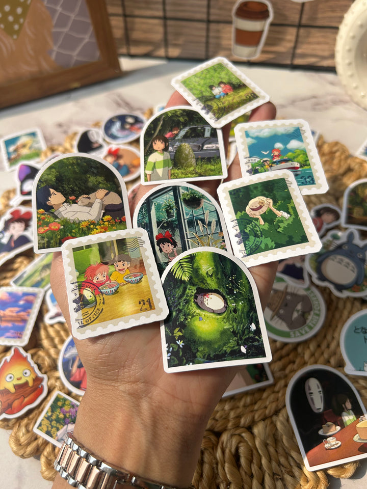 Studio Ghibli cartoon sticker pack for journaling – Shop ABC